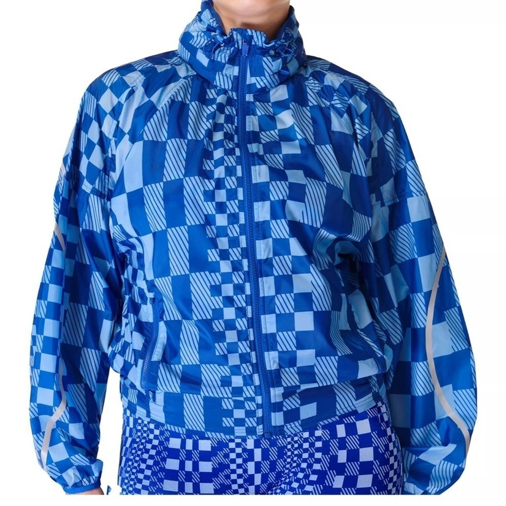 Sweaty Betty pack away jacket with hood blue size xl - Picture 1 of 6